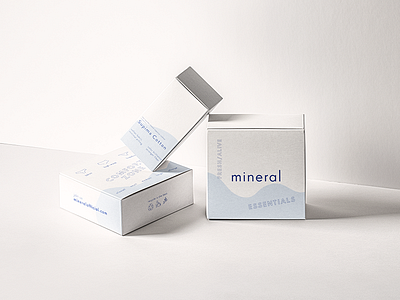 mineral branding + concept design art direction box design branding color creative design layout minimal package design packaging print typography