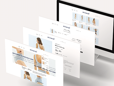 mineral branding + concept design art direction branding creative design layout minimal typography ui webdesign website