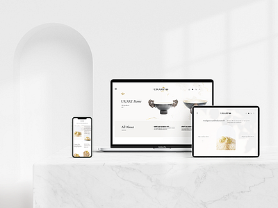 Urart Jewelery Web & Mobile Design art direction branding creative design layout minimal typography ui ux web web design webdesign website website design