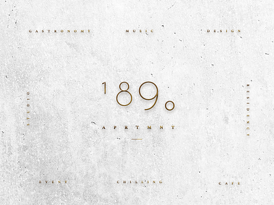 Apartment 1890 Branding architecture branding concept design creative design logo logo design story design