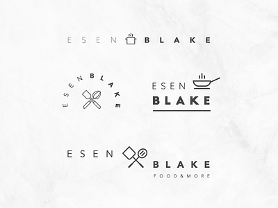 Chef & Youtuber Esen Blake's Branding Work branding creative design flat icon logo logo design minimal