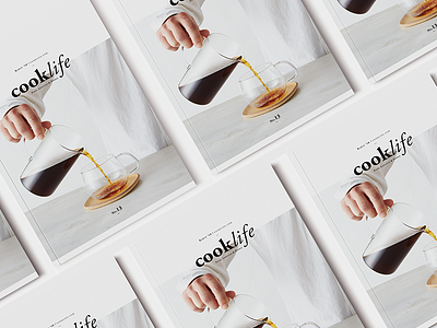 Cooklife Magazine no:13 "Coffee" creative design editorial editorial design layout magazine minimal photography print