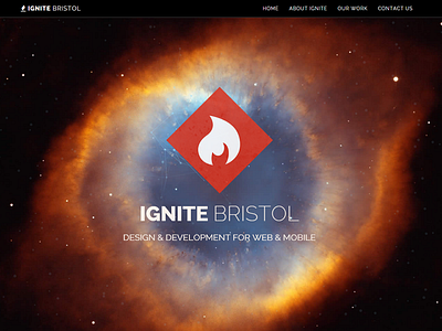 Ignite Bristol - Front Page bristol design development flame html ignite logo web website