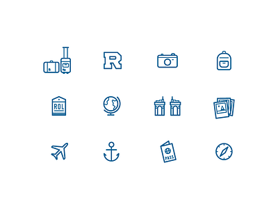 Rollicons clean design flat icon illustration minimal mobile ui vector web