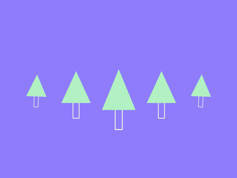 More trees, more better animation clean design flat gif illustration minimal mobile vector web