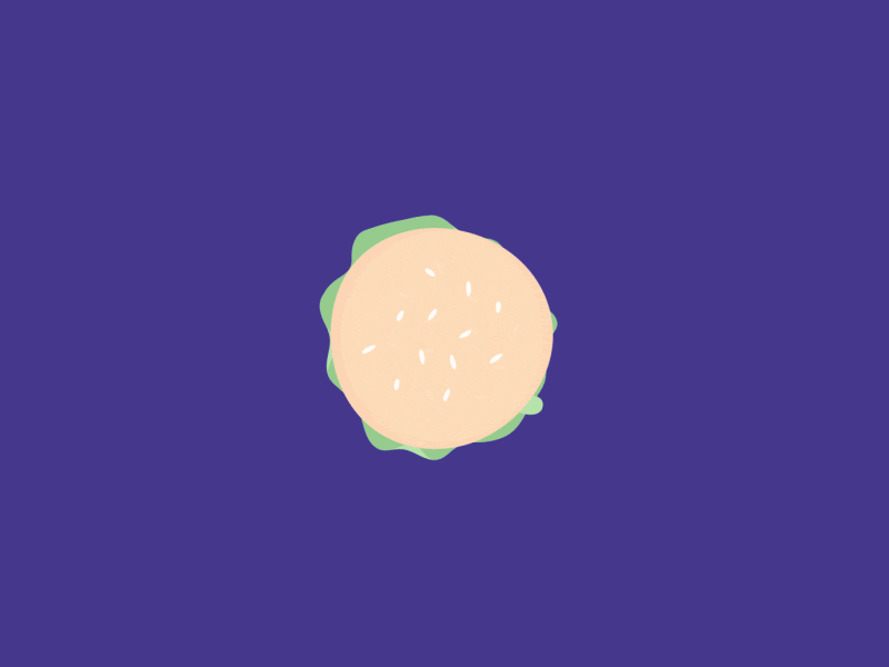 Total eclipse of the bun animation burger clean design eclipse flat gif illustration minimal vector web
