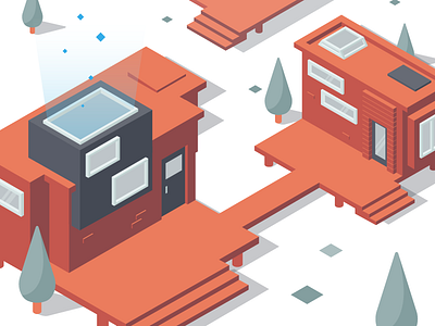 A modern container park by gina di donato on Dribbble