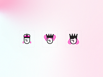 queens crown drag icon magenta minimal people queen royal