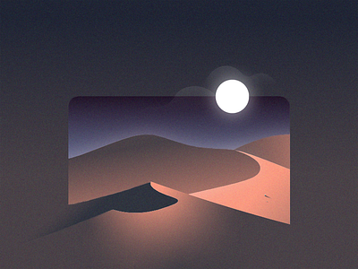 scapes: desert desert environment gradient illustration landscapes night scenery