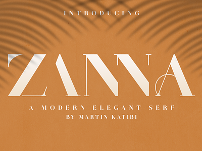 Zanna – Ligature Typeface branding creative design elegant font free free font graphic design ligatures logo stylish typeface typography