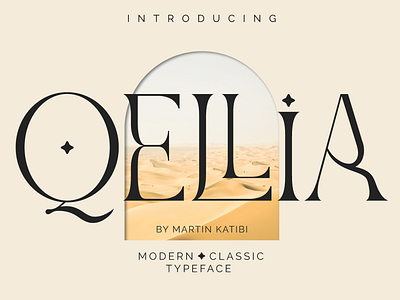 Qellia – Typeface creative design elegant font free ligatures logo luxury serif stylish typeface typography