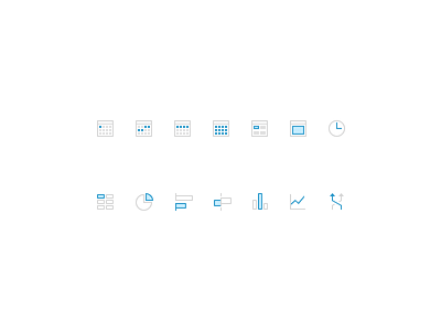 Tiny Analytic Icons analytics calendar chart clean data icon pixelperfect simple small table tiny