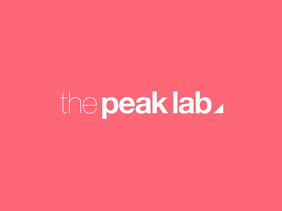 the peak lab logo animation aftereffects animation brand experience clean logo logodesign simple trinagle
