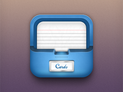Notecards app icon icon app application icons cards note mobile ios iphone