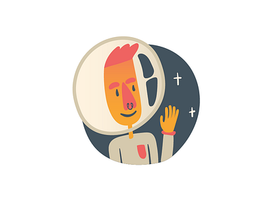 Space boy astronaut boy character illustration illustrator space vector