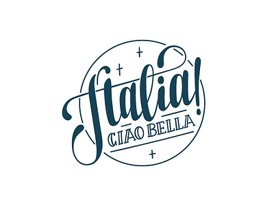 Italia 04 bella calligraphy ciao illustrator italia italy lettering mule sticker vector