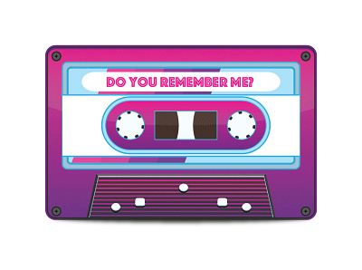 Mixtape 3x3in illustrator mixtape retro vector