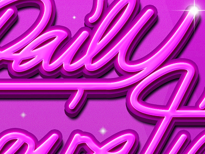 Daily Inspiration 1 photoshop pink retro stars type vector