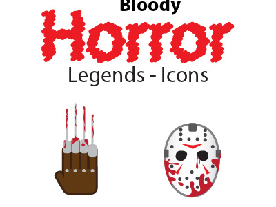 Bloody Horror Legends - Icons bloody horror icons vector