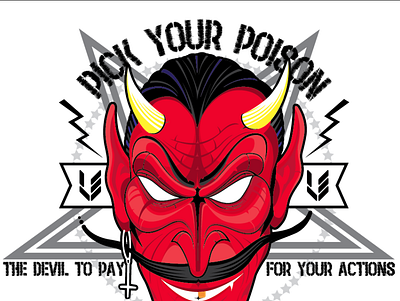 The Devil to pay action poison vector