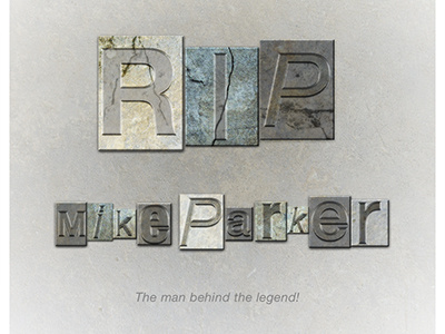 Mike Parker, the man behind the legend! design graphic helvetica