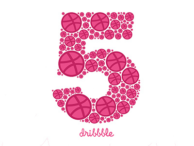 Dribbble Fiveyears celebration dribbble five fiveyears playoff