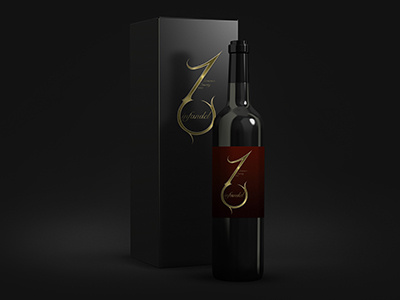 Zinfande label bottle packaging wine