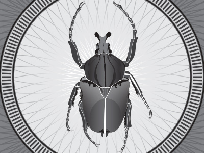 Giant beetle beetle graphic poster vector