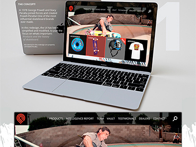 Powell Peralta D powell peralta redesign skateboard ui ux web