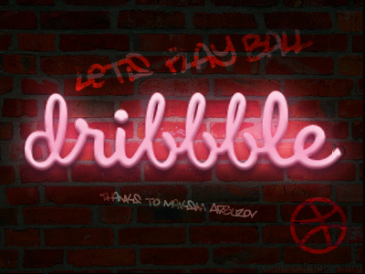 Dribbble brickwall dribbble graffiti photoshop tags