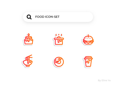 Day1-Food icon food icon icon set search series ui ui100days