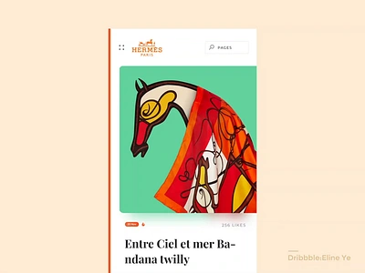 Day10 - Shopping for Hermes scarves - animation animation app brand chioce choose dailyui dynamic gif goods hermes orange scarves shopping ui ui100days uidesign ux video