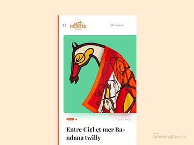 Day10 - Shopping for Hermes scarves - animation animation app brand chioce choose dailyui dynamic gif goods hermes orange scarves shopping ui ui100days uidesign ux video
