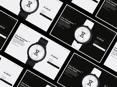 Daily design 21/100 - Watch Website webdesign animation animation design app black black and white contrast daily ui design dynamics gif interface motion ui ui100days uidesign ux watch web webdesign white