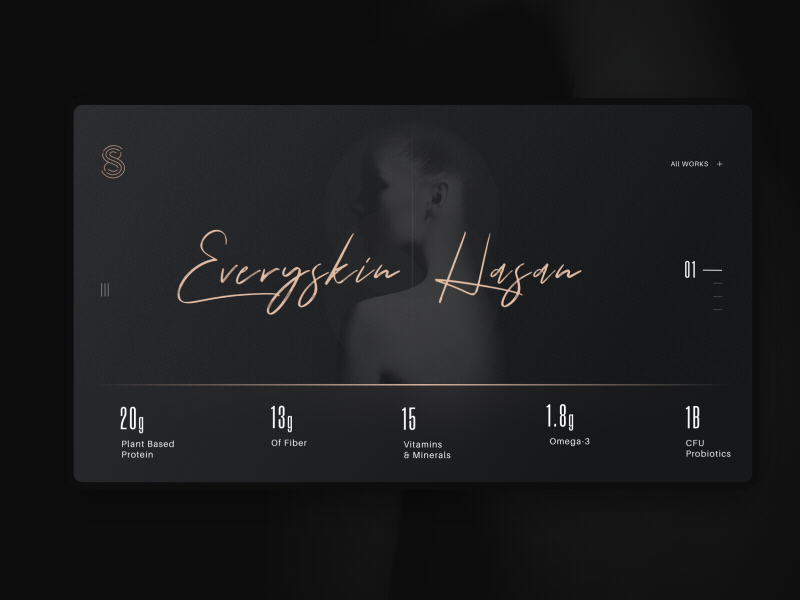 Daily design 25/100 - Elegant lady official webdesign animation animation design app daily ui design elegant gif interface lady luxury makeup motion official website ui ui100days uidesign ux website