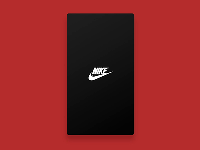 Daily design 30/100 - ui interface app of Nike sports shoes app black white black and red card colorful daily ui design gif interface motion nike shoes sports ui ui100days uidesign uikit ux