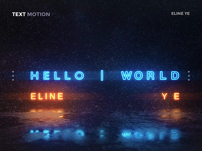 Daily design 31/100 - hello world text motion elineye app cold colorful cool daily ui design gif hello hello world interface motion motion art snow text ui ui100days uidesign uikit ux video