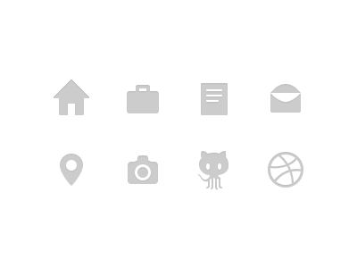 Icons dribbble github icon