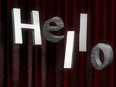 Hey 3d cinema4d design type