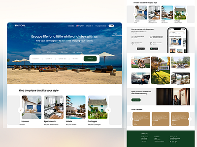 Stayscape - Website Landing Page