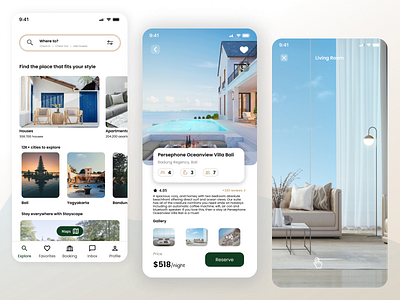 Stayscape - Vacation Rentals App airbnb dailyui design figma hotel hotel app hotel booking rental staycation travel travel app ui uiux villa