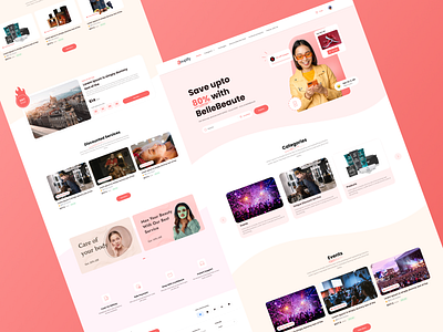 Coupify Website User interface Design animation cards clean coupon coupon cards deal design flat graphic design illustration minimal promo promotion searchbox ui ux web website