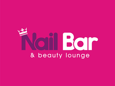 Nailbar bar beauty logo nail
