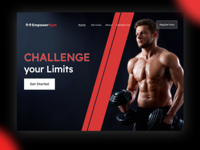 Gym Landing Page Design