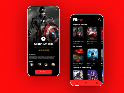 Movie App Design app app design app ui appui branding design graphic design illustration mobileappdesign product design ui ux