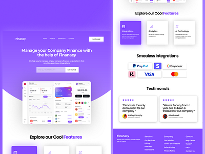 SAAS Landing Page Design animation app branding design designer graphic design illustration landingpage landingpagedesign logo product design productdesigner ui ux uxui vector webdesigner