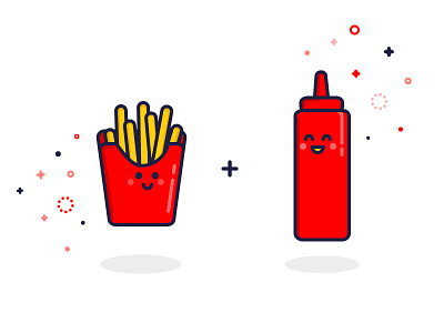 Ketchup & Fries burgers catsup characters food fries ketchup macdonalds