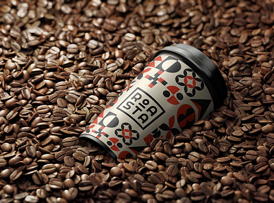 Roasta coffee art branding design food icon identity illustration logo typography vector