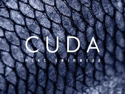 CUDA..MEN'S SWIMWEAR branding design logo type typography