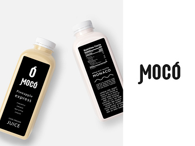 Moco art branding branding design design health icon identity illustration illustrator juice logo logo a day package package design package mockup type typography